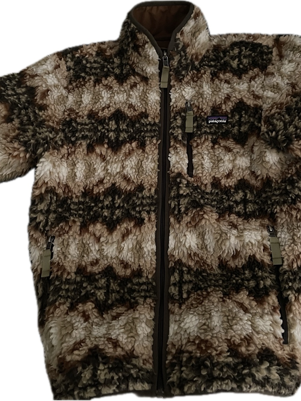 2013 Patagonia Eaden Retro Khaki Retro-X Pile Cardigan